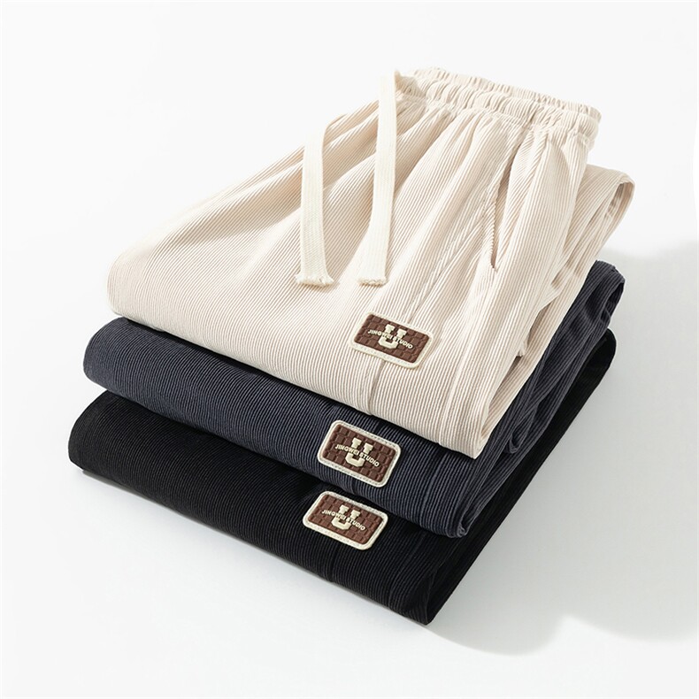 秋季男士灯芯绒运动裤男士宽松束脚休闲裤CK2329P32，女装休闲裤，星座1107