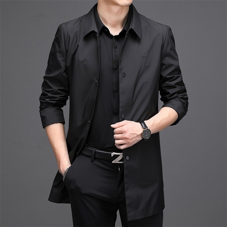 CD208803钱塘2020-2中年男士春秋薄款商务休闲简约夹克外套P175,男装夹克,钱塘207-2