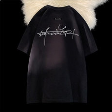 可设48小时发货支持抖音得物来样二开230克重磅美式短袖t恤MT337，男装T恤，电商A486-1