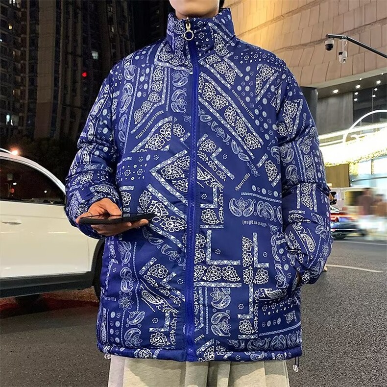 新款棉衣男冬季棉袄外套韩版潮流双面穿棉面包服 M2811 P70图片