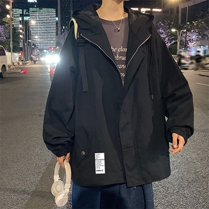 JK41045-P85 加棉款-P115 纯棉连帽夹克男士大码工装夹克男外套男图片