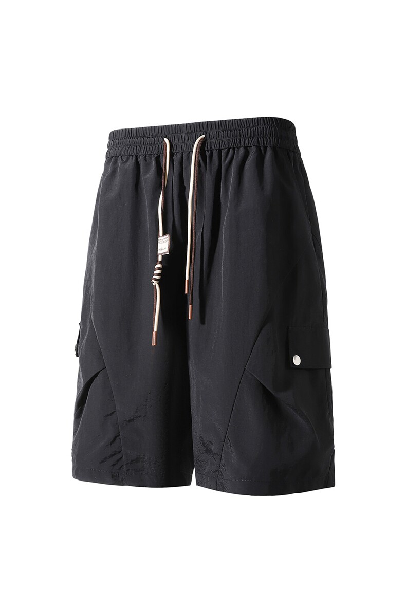 褶皱解构设计速干五分休闲短裤DK008立体锦纶(S-2XL)TP22,男装休闲裤,电商A088