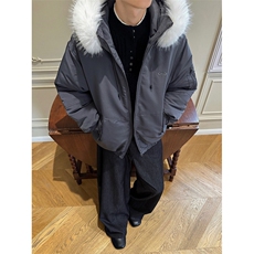 517A-8-Y93-P98毛领可拆卸加棉高品质派克服情侣棉衣外套，男装棉衣，星座517A-8（原B282）