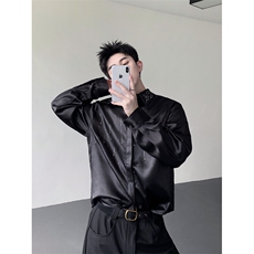 现货25秋季醋酸奢华水钻男士轻奢长袖衬衫cs101-p88，男装衬衫，电商B288