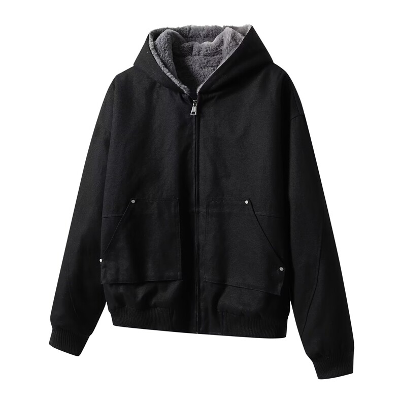 座山雕连帽棉服夹克MY0266特P125,男装夹克,星座908-1