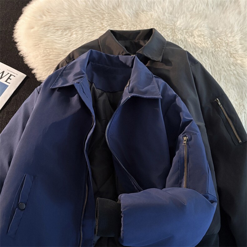 短款飞行夹克棉服男冬季潮牌加厚防寒立领棉衣外套图片