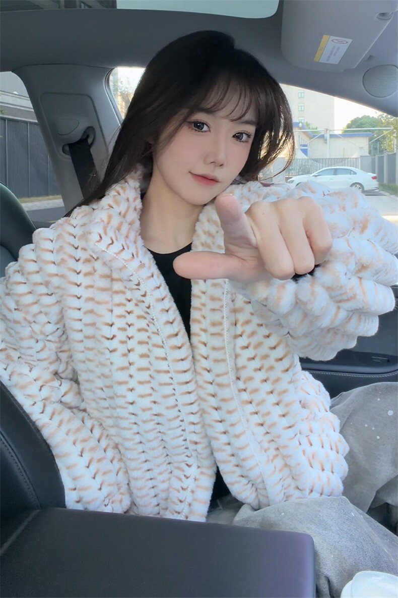 冬季男士棉服兔毛条纹绒虎皮纹宽松加绒加厚外套棉衣特p95,男装棉衣,电商B319
