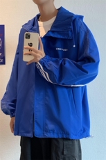 Y98条纹夹克男宽松连帽外套秋款冲锋衣外衣手臂拉杆户外运动钓鱼，男装夹克，星座115A(原星座507）