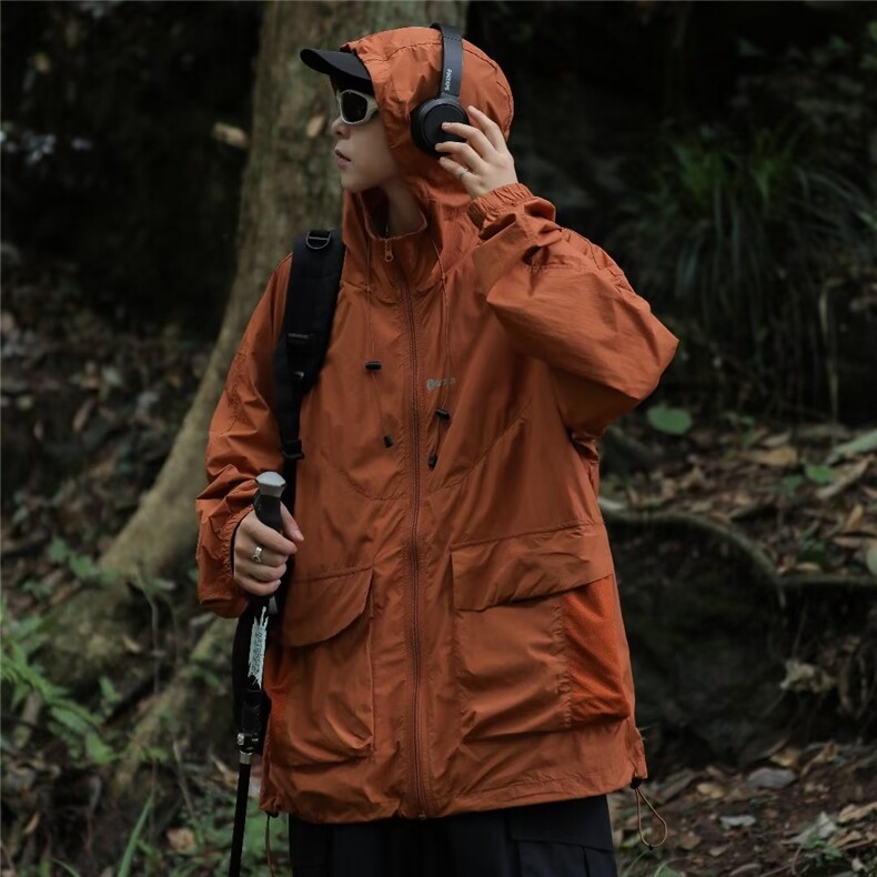夏季防晒衣男冰丝连帽薄款宽松透气防晒服情侣潮外套FS9258-p45,男装防晒衣,星座1008-1