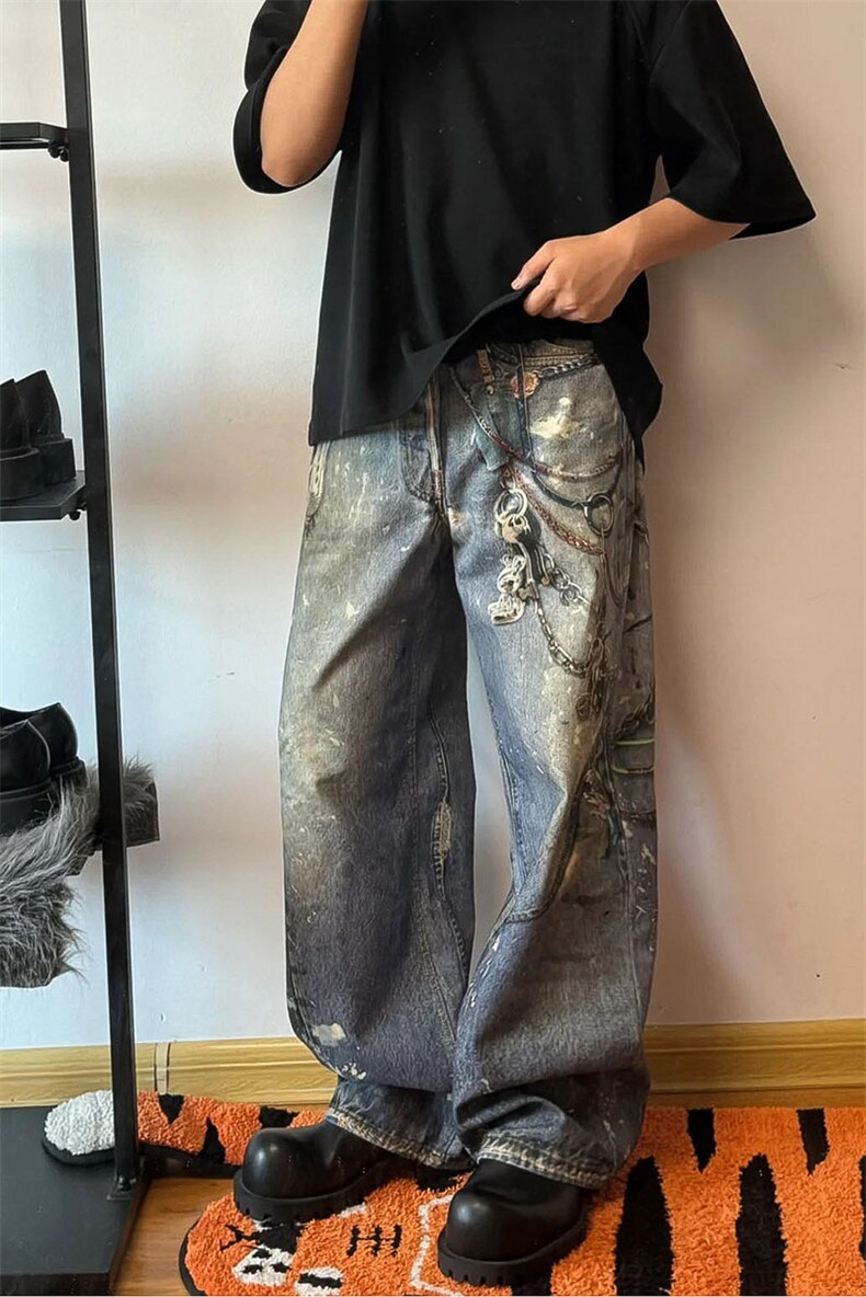 【套图4】903-AK91-特P70【98】S-3XL印花牛仔裤！2,男装牛仔裤,星座903