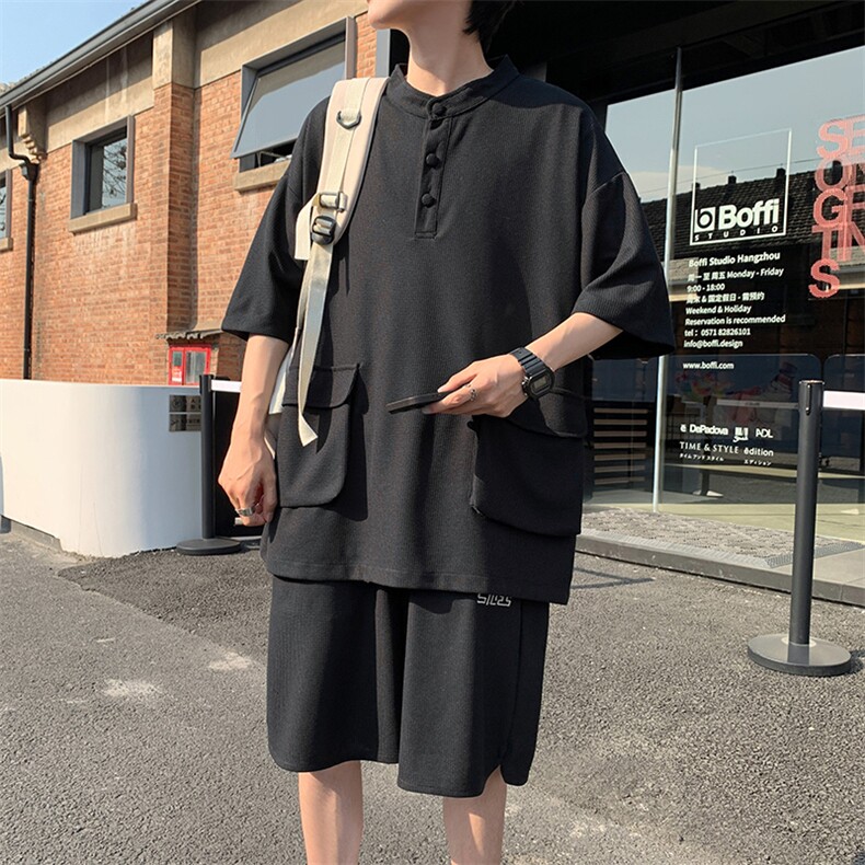 新款套装男士夏季五分裤短袖可分开售刺绣TZ300-P68控98,男装牛仔裤,电商A227