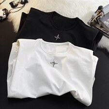 1平铺美式四角星设计潮流背心大码M-5XL休闲背心男BX8764P25控39，男装背心/马甲，星座226-2