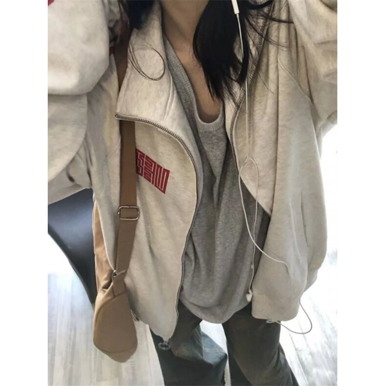薄款330克好质量做工#有内贴+压线+大版型【纯棉华棉】拉链外套,女装短外套,星座506A