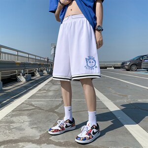 ！2023夏季新款男士冰丝短裤宽松运动中裤DK505P25图片