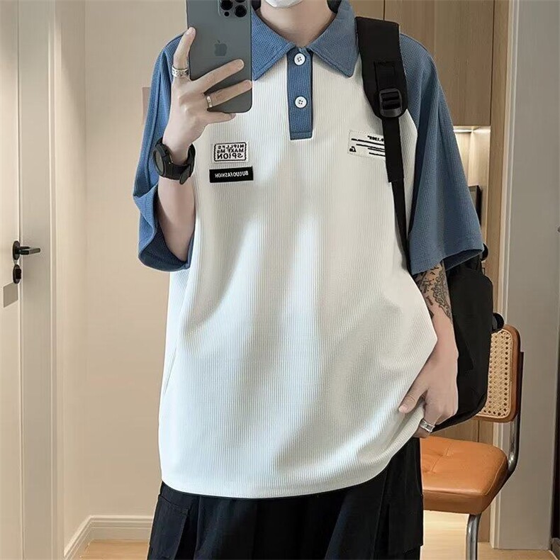 主推款现货夏季polo衫男短袖夏薄痞帅韩版宽松宽松t恤PA152-P30,男装T恤,星座1008