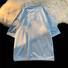 xZ116-T6003-p30-控45华夫格男潮牌美式情t恤男夏季纯棉印花，男装T恤，星座116