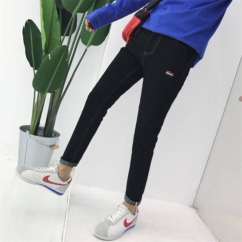 主推秋季男士牛仔裤男修身小脚弹力青少年小清新潮K01/P35，男装牛仔裤，星座1506-1
