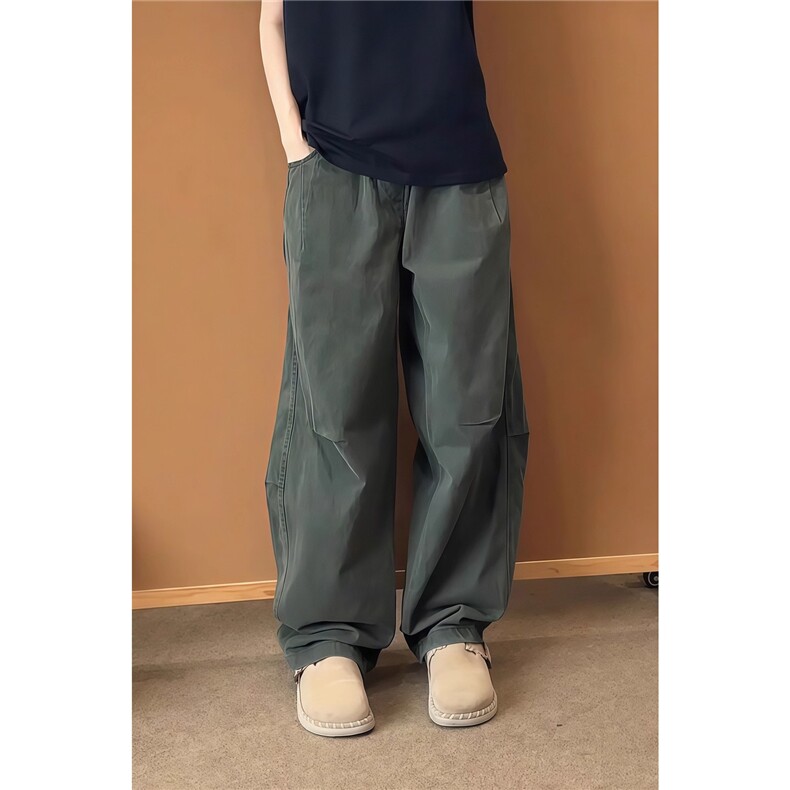 美式百搭街头拼接男款秋季立体剪裁设计感直筒裤潮牌裤子CAG16，男装休闲裤，星座516A