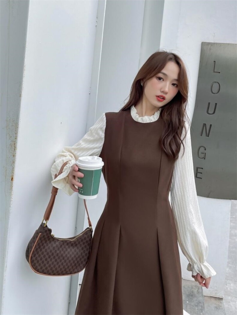 冬款现货内搭连衣裙，女装连衣裙，欧蔓意