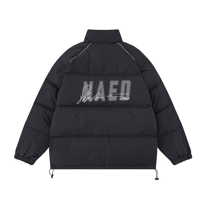 白底23冬季时尚百搭宽松字母印花羽绒服外套YR63002P225控298,男装棉衣,电商A268-1