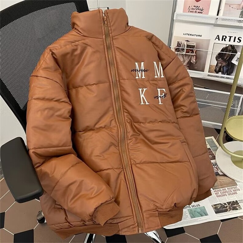 美式潮高街刺绣棉服男女秋冬季棉衣情侣棉袄加厚外套MF212-P83,男装棉衣,星座412-3
