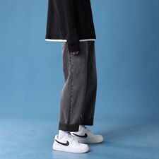 秋冬季新款蒙马特牛仔裤宽松休闲男女长裤X715K002-P50控78，男装牛仔裤，星座715