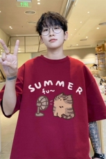 抖音得物直播重磅280克TB4343批28短袖T纯棉220克T4343P20控38，男装T恤，电商C408(原B339-1)