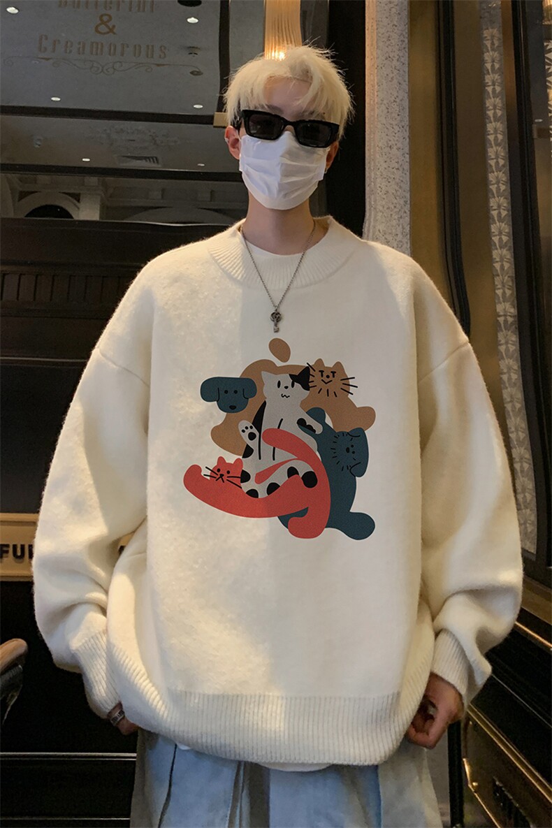 高质量！秋冬季半高领毛衣男加绒加厚线衣男针织衫男MY257-特p38,男装针织衫/毛衣,电商B367