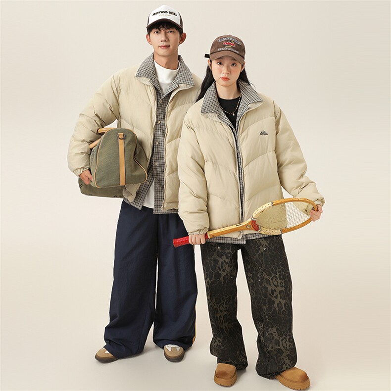 2025冬季新款男日系潮牌立领白鸭绒羽绒服加厚外套棉衣YR30-F255图片