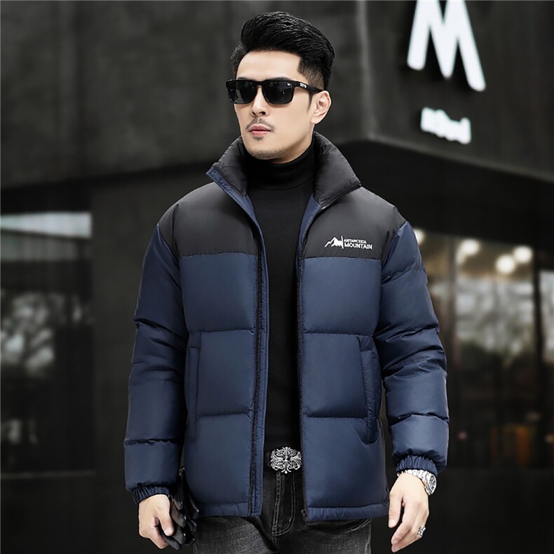 2025新款冬季短款90绒子白鸭绒羽绒服外套中年男装加厚羽绒服夹克,男装夹克,钱塘723