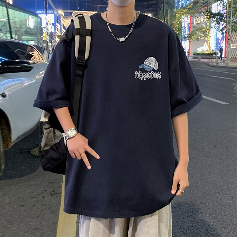 T839港风潮牌高街美式短袖T恤男夏季新款宽松半袖ins重磅纯棉体恤,男装T恤,星座304A-1