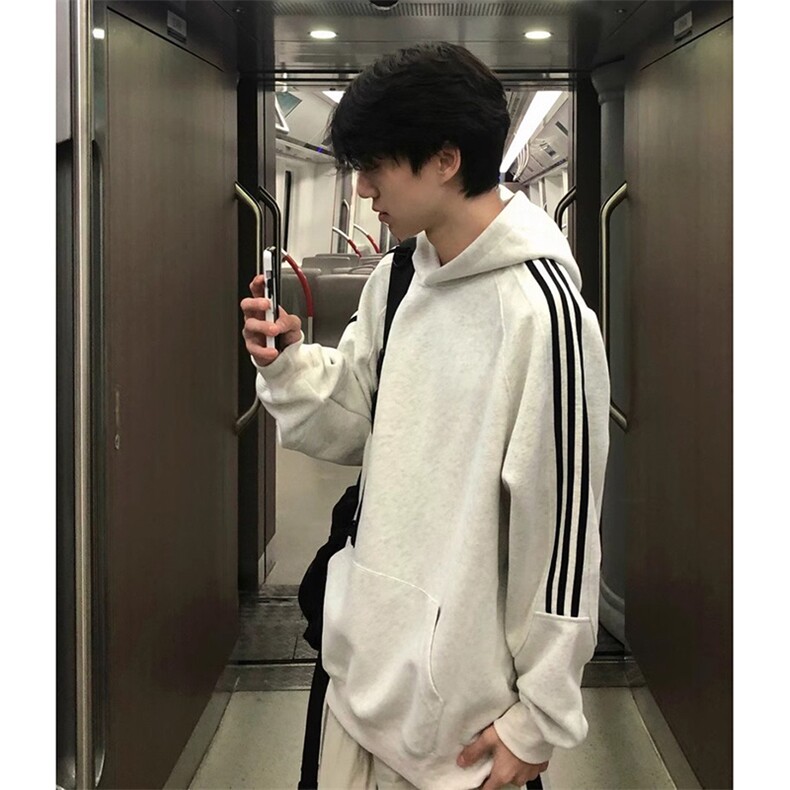 市场无对手支持退换抖音得物品质480克全棉加绒织带连帽卫衣CM04,男装卫衣,电商A486