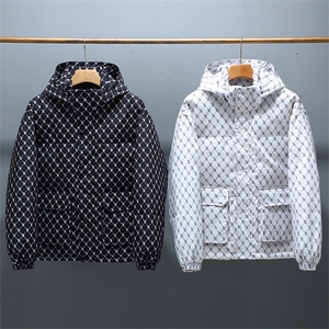 情侣羽绒服2025年冬季新款保暖加厚印花短款连帽外套潮YR234-P110