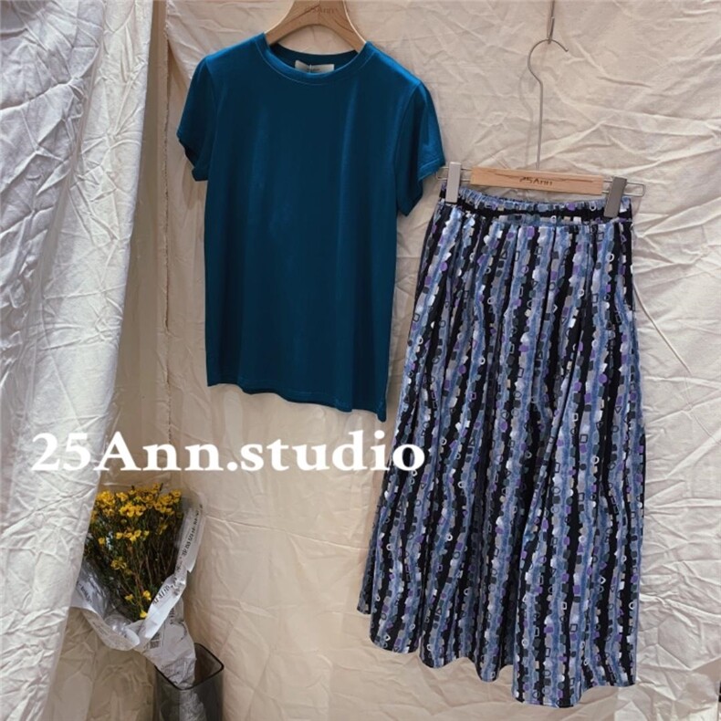 多色 彩T圆领.v领，其它，25Ann·Studio