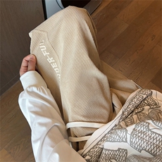 休闲裤子男款卫裤潮牌宽松高街复古直筒运动裤K529-P48，男装休闲裤，星座308B-2