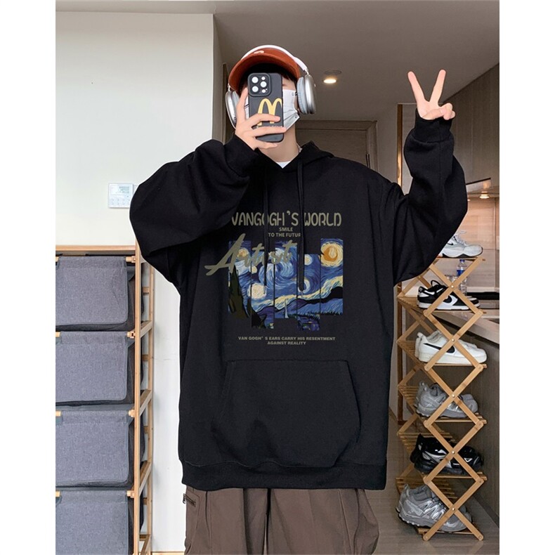 电商DSA028-MT2348100聚酯P35新款潮流印花连帽卫衣男限49,男装卫衣,电商A028