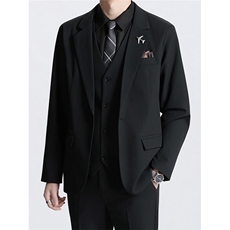 西装套装男士帅气青少年商务休闲新郎结婚礼西服三件套TZ01，男装西服套装，星座1116A（原606A-3）
