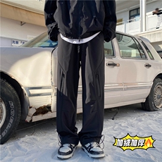 2024冬季拉链褶皱设计冲锋裤K23555-p50控68加绒K23555JR-p60控78，男装休闲裤，电商B315