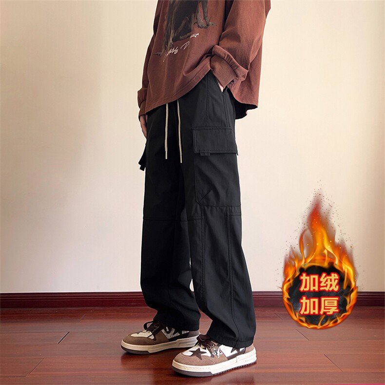 16秋冬加绒加厚多口袋工装裤美式冲锋裤XZ211-1-K2368-P60加绒65，男装工装外套，星座211-1