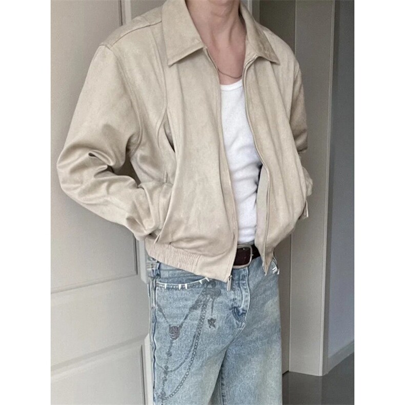 网图短款麂皮绒夹克春季时尚外套1209-1-JK21-P90主推可谈，男装夹克，星座1209-1