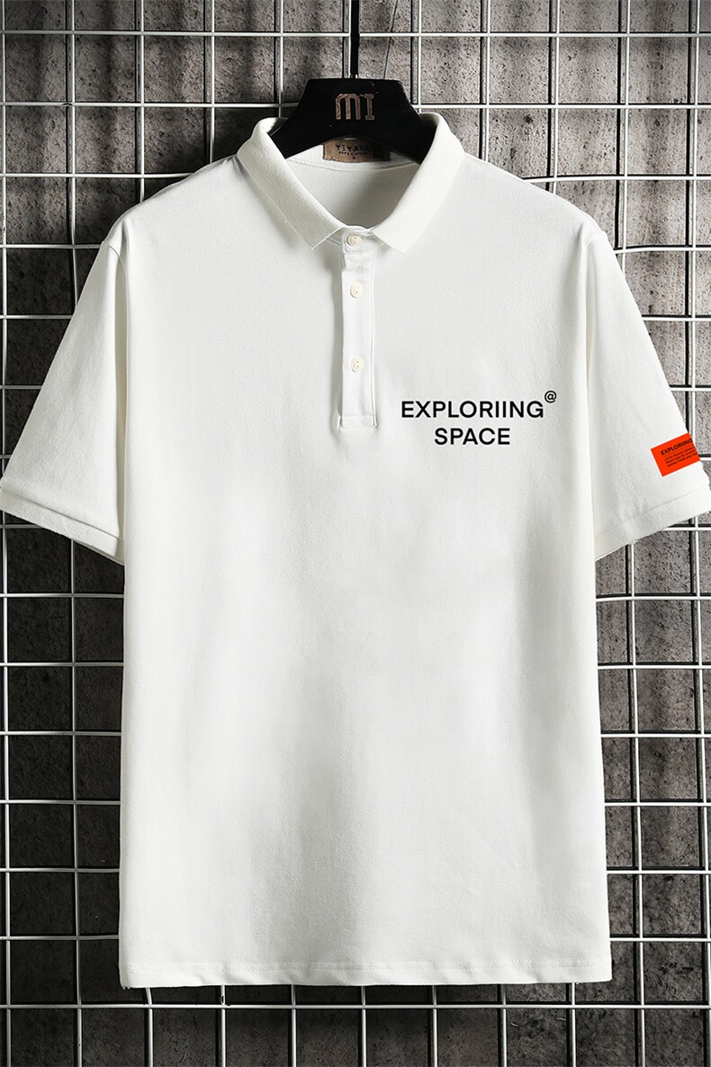 PL57244-P35翻领短袖polo衫男大码胖子半袖t恤男有领保罗衫网格,男装Polo衫,电商A040A