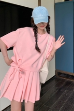 【新款已出货】夏季小个子粉色卫衣套装女2C052-T77-P125-K178，女装套装/套裙，2C052