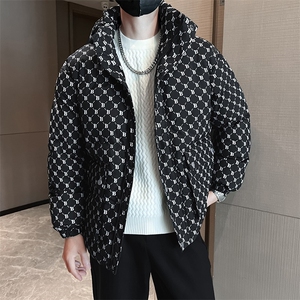 2026年冬季新款情侣棉服男装连帽加厚保暖冬装白棉衣休闲外套潮图片