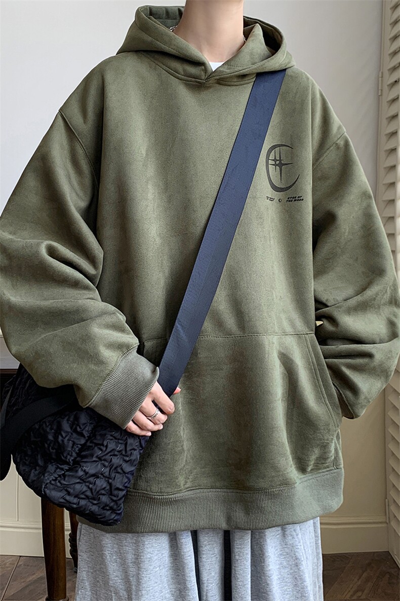 供抖音高品质人气麂皮绒卫衣男港风宽松外套416B-WY663-P58限78,男装卫衣,星座416B-1