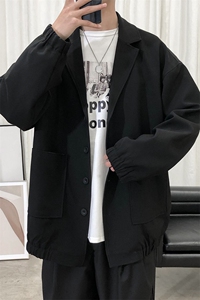 秋季宽松小西装男雅痞情侣休闲西服男装外套 A071-X01-P80图片