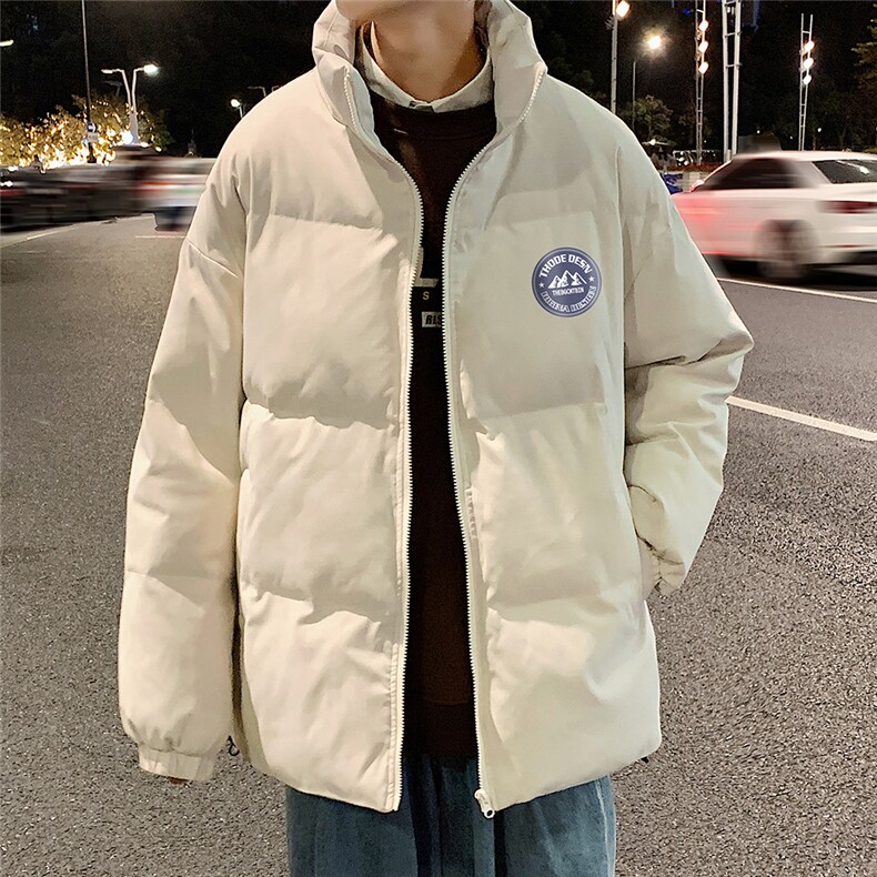 秋冬新款韩版加绒加厚保暖立领宽松棉服外套男MY2050P95控118,男装棉衣,电商A268A