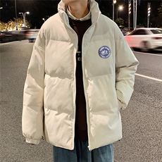 秋冬新款韩版加绒加厚保暖立领宽松棉服外套男MY2050P95控118，男装棉衣，电商A268A
