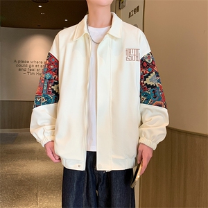 春秋季绣花外套男女同款新款美式夹克XZ102B-1-JK2522P75图片