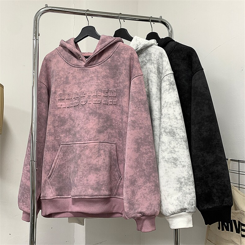 904-2-SY680-50特控78加绒60控88重磅凹凸印脏脏布连帽卫衣男女,男装卫衣,星座904-2