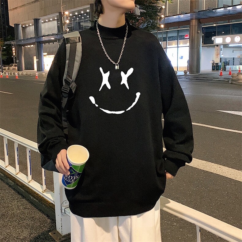 M18190-P45加绒款-P65半高领毛衣男士大码针织衫男毛线衣男,男装针织衫/毛衣,电商A040